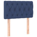Pat box spring cu saltea, albastru, 80x200 cm, textil - WALTI WALTI