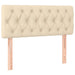 Pat box spring cu saltea, crem, 90x190 cm, textil - WALTI WALTI