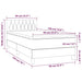 Pat box spring cu saltea, crem, 90x190 cm, textil - WALTI WALTI