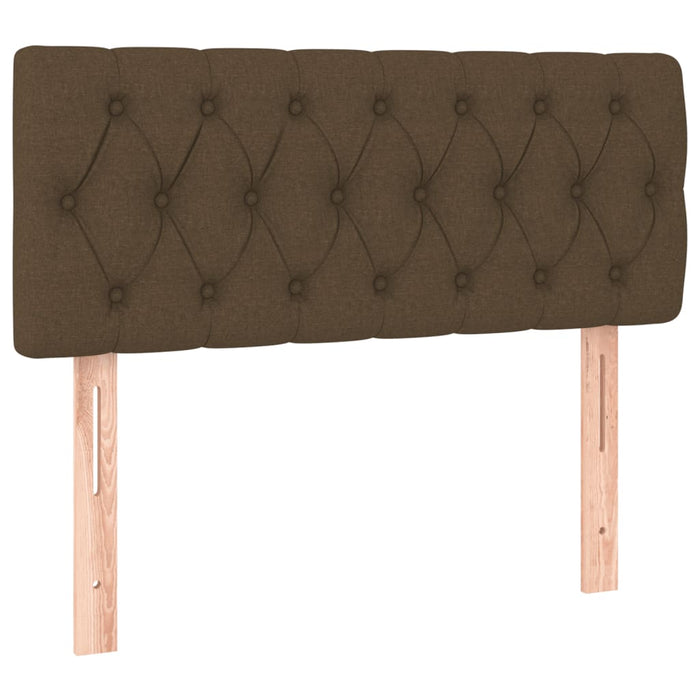 Pat box spring cu saltea, maro închis, 90x200 cm, textil - WALTI WALTI