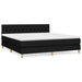 Pat box spring cu saltea, negru, 160x200 cm, textil - WALTI WALTI