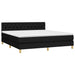 Pat box spring cu saltea, negru, 160x200 cm, textil - WALTI WALTI