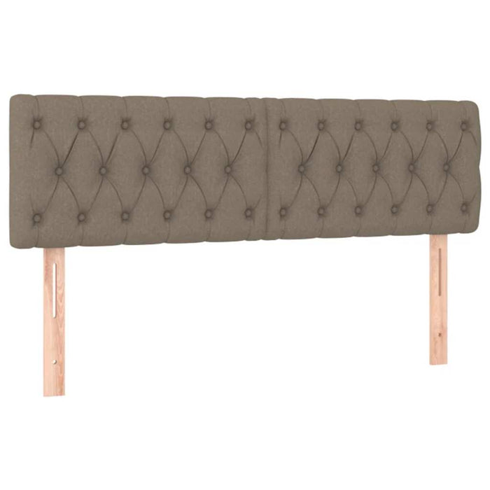 Pat box spring cu saltea, gri taupe, 160x200 cm material textil - WALTI WALTI