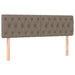 Pat box spring cu saltea, gri taupe, 160x200 cm material textil - WALTI WALTI