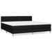 Pat box spring cu saltea, negru, 200x200 cm, textil - WALTI WALTI
