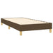 Pat box spring cu saltea, maro închis, 100x200 cm, textil - WALTI WALTI