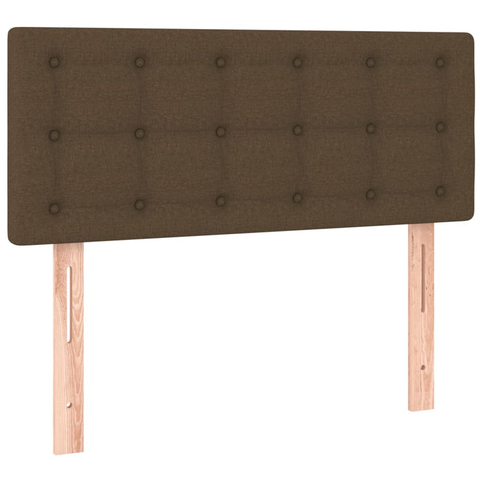 Pat box spring cu saltea, maro închis, 100x200 cm, textil - WALTI WALTI