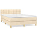 Pat continental cu saltea, crem, 140x200 cm, material textil - WALTI WALTI