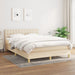 Pat continental cu saltea, crem, 140x200 cm, material textil - WALTI WALTI