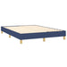Pat continental cu saltea, albastru, 140x200cm, material textil - WALTI WALTI
