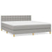 Pat continental, gri deschis, 180x200 cm, material textil - WALTI WALTI