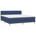 Pat box spring cu saltea, albastru, 180x200 cm, material textil - WALTI WALTI