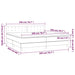 Pat box spring cu saltea, crem, 200x200 cm, textil - WALTI WALTI