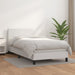 Pat box spring cu saltea, alb, 90x190 cm, piele ecologică - WALTI WALTI