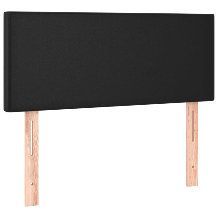 Pat box spring cu saltea, negru, 90x200 cm, piele ecologică - WALTI WALTI
