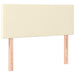 Pat box spring cu saltea, crem, 100x200 cm, piele ecologică - WALTI WALTI