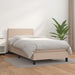 Pat box spring cu saltea, cappuccino, 100x200cm piele ecologică - WALTI WALTI