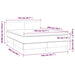 Pat box spring cu saltea, cappuccino, 140x200cm piele ecologică - WALTI WALTI