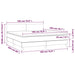Pat box spring cu saltea, alb, 180x200 cm, piele ecologică - WALTI WALTI