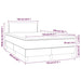Pat box spring cu saltea, gri, 120x200 cm, piele ecologică - WALTI WALTI