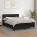 Pat box spring cu saltea, negru, 140x190 cm, piele ecologică - WALTI WALTI