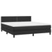 Pat box spring cu saltea, negru, 180x200 cm, piele ecologică - WALTI WALTI
