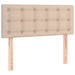 Pat box spring cu saltea, cappuccino, 90x200 cm piele ecologică - WALTI WALTI