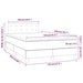 Pat box spring cu saltea, negru, 120x200 cm, piele ecologică - WALTI WALTI