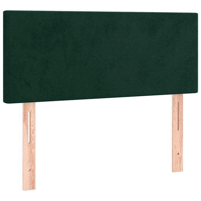 Pat box spring cu saltea, verde închis, 80x200 cm, catifea - WALTI WALTI