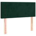 Pat box spring cu saltea, verde închis, 80x200 cm, catifea - WALTI WALTI