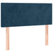 Pat box spring cu saltea, albastru închis, 90x190 cm, catifea - WALTI WALTI