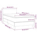Pat box spring cu saltea, gri deschis, 90x200 cm, catifea - WALTI WALTI