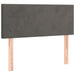 Pat box spring cu saltea, gri închis, 100x200 cm, catifea - WALTI WALTI