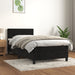 Pat box spring cu saltea, negru, 100x200 cm, catifea - WALTI WALTI
