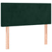 Pat box spring cu saltea, verde închis, 100x200 cm, catifea - WALTI WALTI