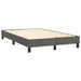 Pat box spring cu saltea, gri închis, 120x200 cm, catifea - WALTI WALTI