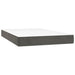 Pat box spring cu saltea, gri închis, 120x200 cm, catifea - WALTI WALTI