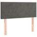 Pat box spring cu saltea, gri închis, 120x200 cm, catifea - WALTI WALTI