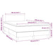 Pat box spring cu saltea, negru, 120x200 cm, catifea - WALTI WALTI