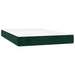 Pat box spring cu saltea, verde închis, 120x200 cm, catifea - WALTI WALTI