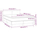Pat box spring cu saltea, negru, 140x190 cm, catifea - WALTI WALTI