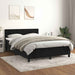 Pat box spring cu saltea, negru, 140x190 cm, catifea - WALTI WALTI