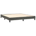 Pat box spring cu saltea, gri închis, 160x200 cm, catifea - WALTI WALTI