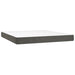 Pat box spring cu saltea, gri închis, 160x200 cm, catifea - WALTI WALTI