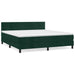 Pat box spring cu saltea, verde închis, 160x200 cm, catifea - WALTI WALTI