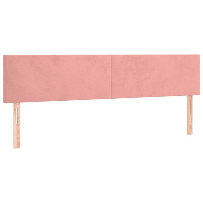 Pat box spring cu saltea, roz, 180x200 cm, catifea - WALTI WALTI