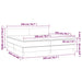 Pat box spring cu saltea, negru, 200x200 cm, catifea - WALTI WALTI