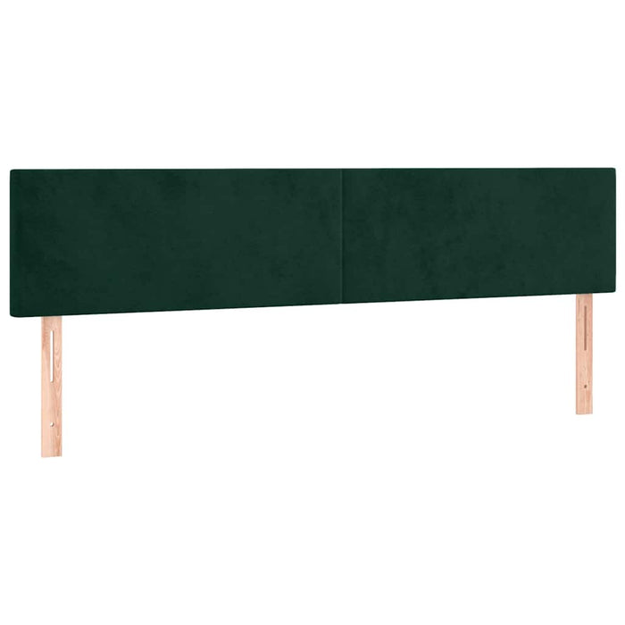Pat box spring cu saltea, verde închis, 200x200 cm, catifea - WALTI WALTI