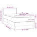 Pat box spring cu saltea, gri deschis, 90x190 cm, catifea - WALTI WALTI