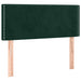 Pat box spring cu saltea, verde închis, 100x200 cm, catifea - WALTI WALTI